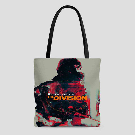 Tom Clancy s The Division Custom Tote Bag AOP With Cotton Handle