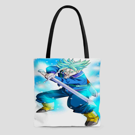 Trunks Future Dragon Ball Super Custom Tote Bag AOP With Cotton Handle
