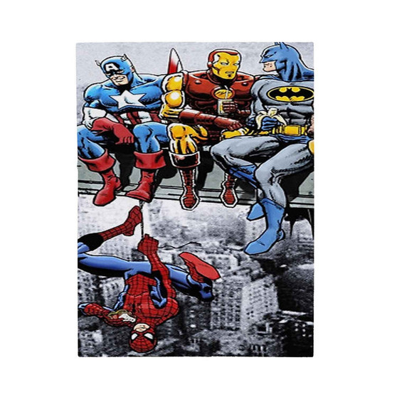 Superheroes Breakfast Of Champions Custom Velveteen Plush Polyester Blanket Bedroom Family