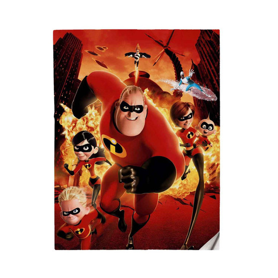 The Incredibles Art Custom Velveteen Plush Polyester Blanket Bedroom Family