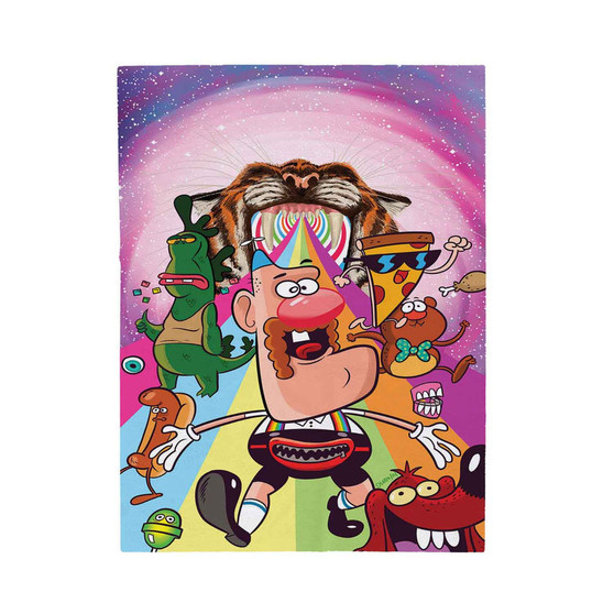 Uncle Grandpa Custom Velveteen Plush Polyester Blanket Bedroom Family