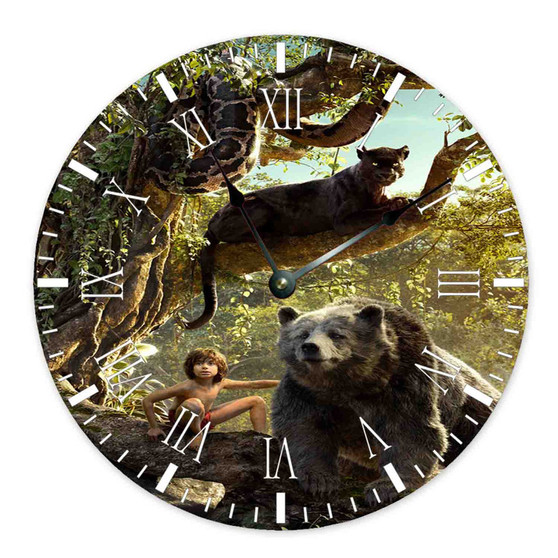 The Jungle Book Movie Custom Wall Clock Round Non-ticking Wooden