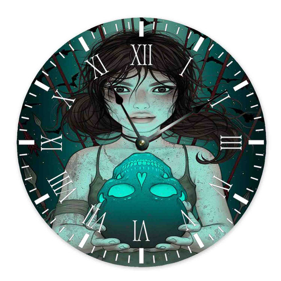 The Rise of the Tomb Raider Lara s Journey Custom Wall Clock Round Non-ticking Wooden