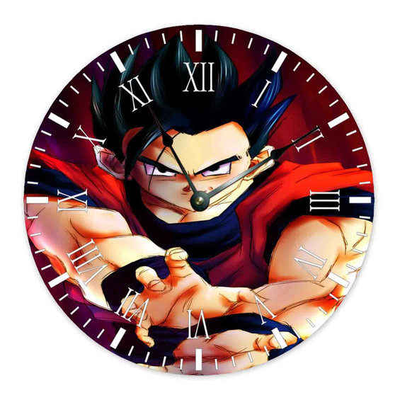 Ultimate Gohan Dragon Ball Z Custom Wall Clock Round Non-ticking Wooden