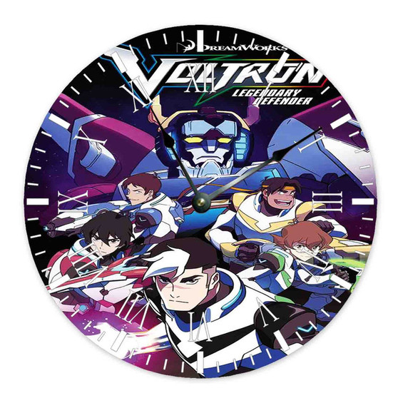 Voltron Legendary Defender Product Custom Wall Clock Round Non-ticking Wooden