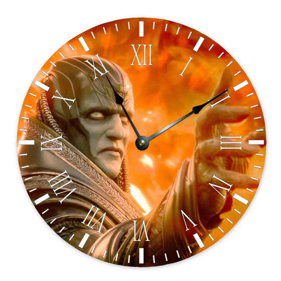 X Men Apocalypse Superhero Custom Wall Clock Round Non-ticking Wooden