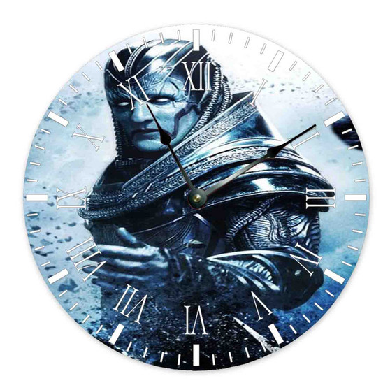 X Men Apocalypse Movie Superhero Custom Wall Clock Round Non-ticking Wooden