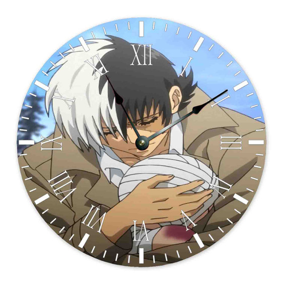 Young Black Jack Custom Wall Clock Round Non-ticking Wooden