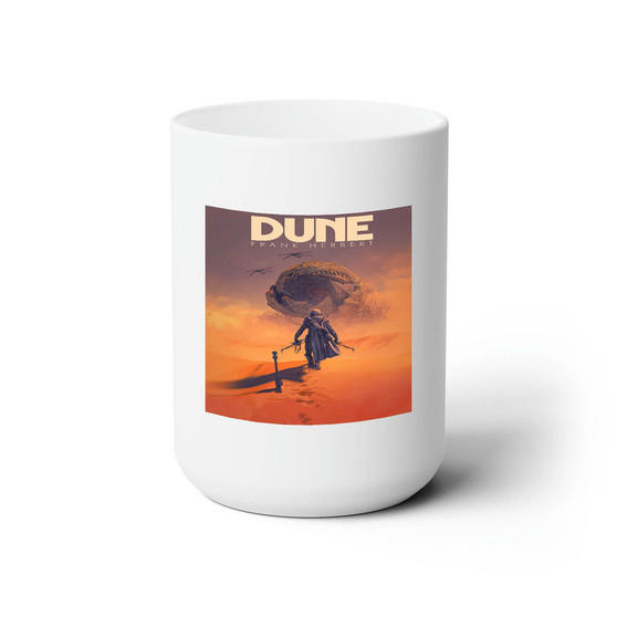 Dune Frank Herbert White Ceramic Mug 15oz With BPA Free