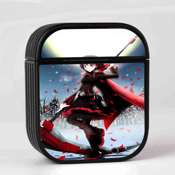 Rwby Ruby Moon Custom AirPods Case Cover Sublimation Hard Durable Plastic Glossy