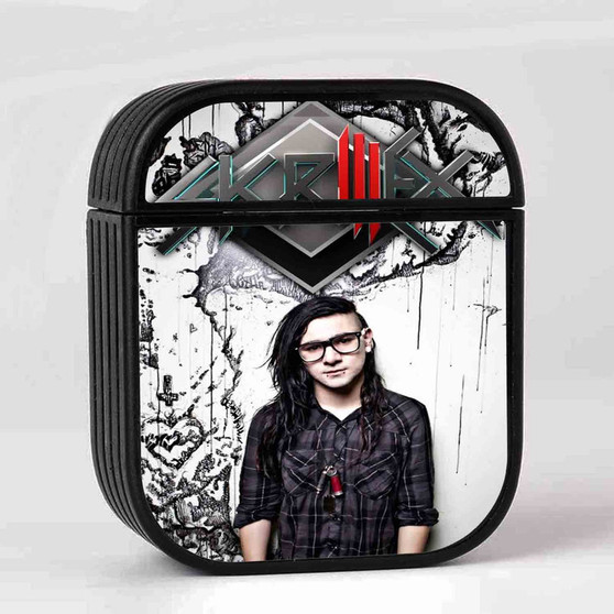 Skrillex Art Custom AirPods Case Cover Sublimation Hard Durable Plastic Glossy
