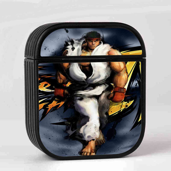 Street Fighter Ryu Art Custom AirPods Case Cover Sublimation Hard Durable Plastic Glossy