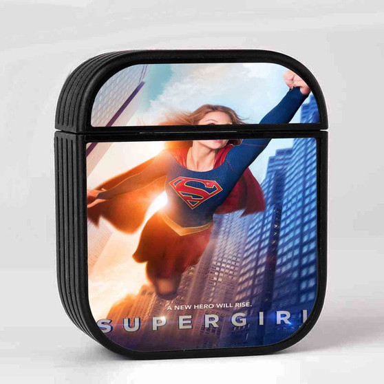 Supergirl New Custom AirPods Case Cover Sublimation Hard Durable Plastic Glossy