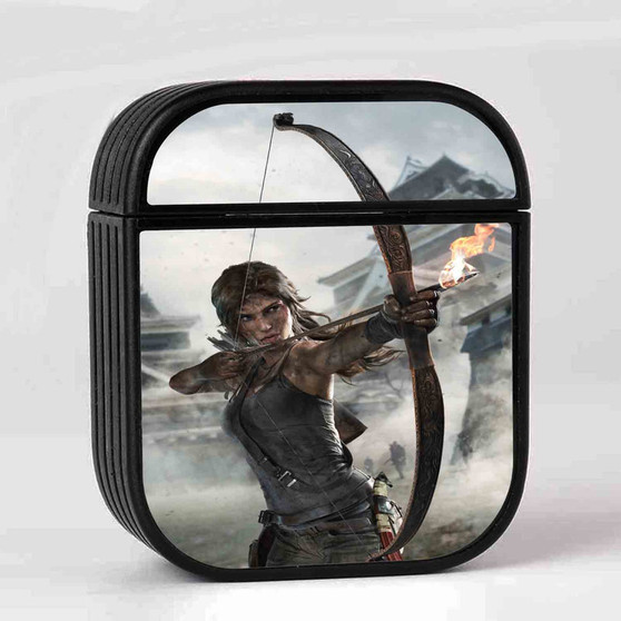 Tomb Raider Definitive Edition Fire Archer Custom AirPods Case Cover Sublimation Hard Durable Plastic Glossy