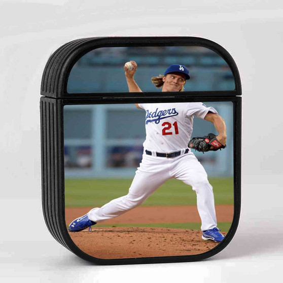 Zack Greinke LA Dodgers Baseball Custom AirPods Case Cover Sublimation Hard Durable Plastic Glossy