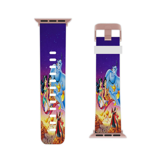 Disney Aladdin Characters Custom Apple Watch Band Professional Grade Thermo Elastomer Replacement Straps