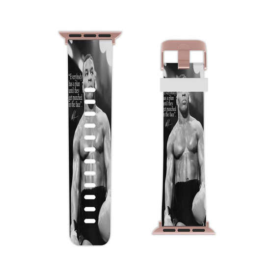Mike Tyson Quotes Custom Apple Watch Band Professional Grade Thermo Elastomer Replacement Straps