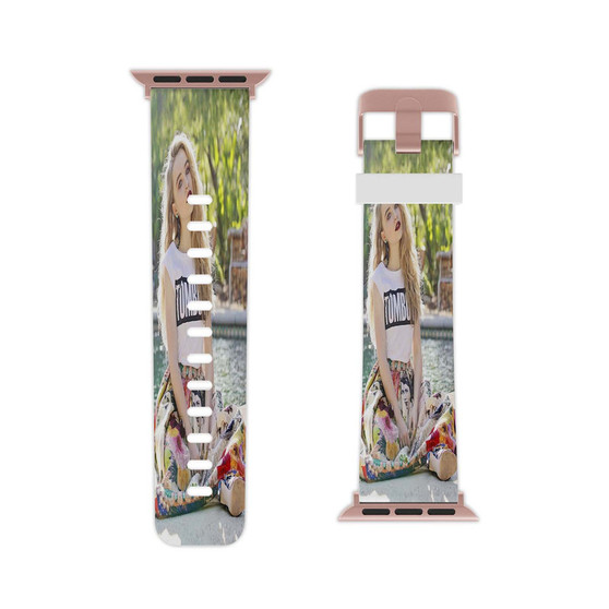 Sabrina Carpenter Art Custom Apple Watch Band Professional Grade Thermo Elastomer Replacement Straps