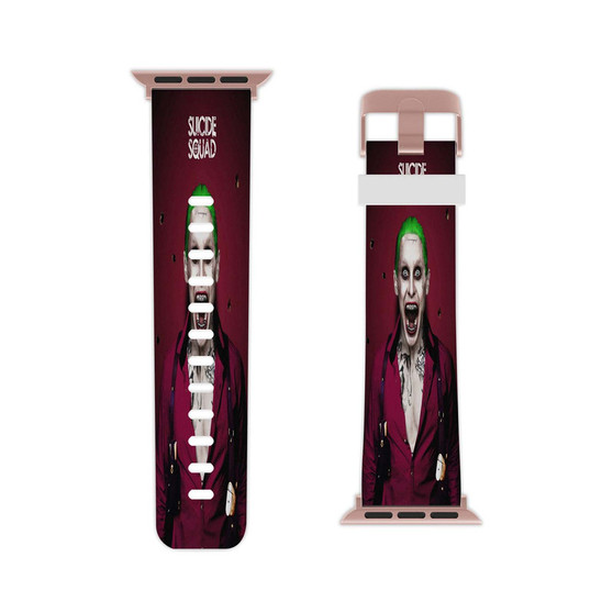 Suicide Squad Movie The Joker Custom Apple Watch Band Professional Grade Thermo Elastomer Replacement Straps