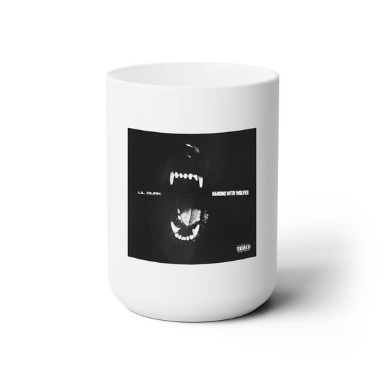 Lil Durk Hanging With Wolves White Ceramic Mug 15oz With BPA Free