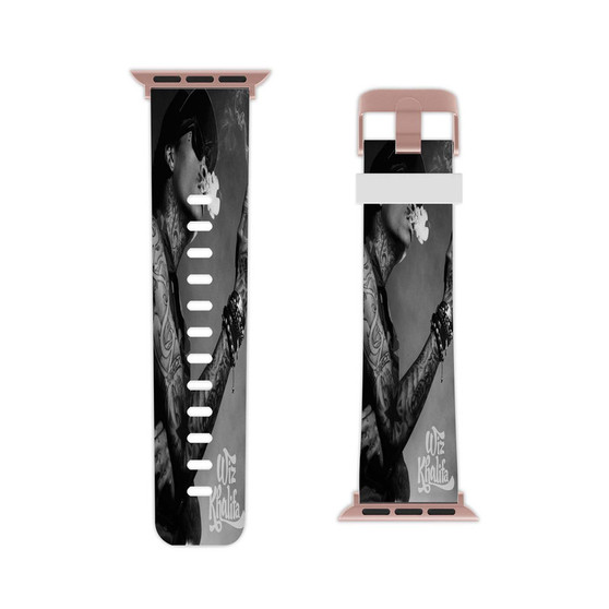 Wiz Khalifa With Smoke Custom Apple Watch Band Professional Grade Thermo Elastomer Replacement Straps