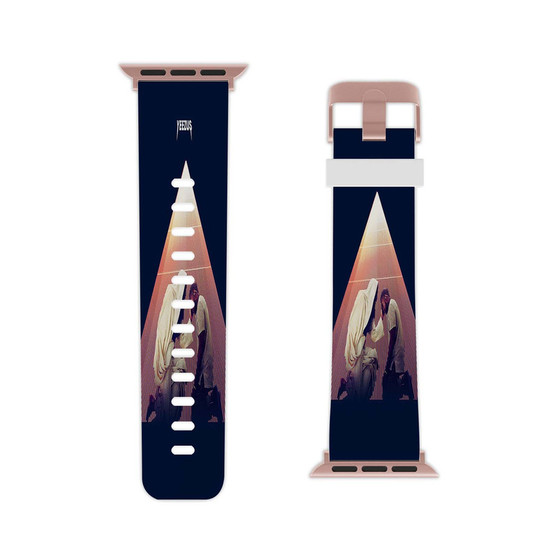 Yeezus Kanye West with Kendrick Lamar Art Custom Apple Watch Band Professional Grade Thermo Elastomer Replacement Straps