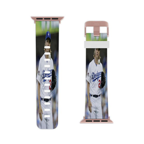 Zack Greinke LA Dodgers Baseball Art Custom Apple Watch Band Professional Grade Thermo Elastomer Replacement Straps