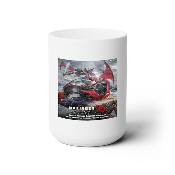 Mazinger Z Infinity White Ceramic Mug 15oz With BPA Free