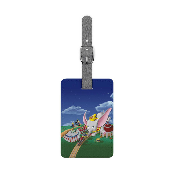 Disney Dumbo Arts Custom Polyester Saffiano Rectangle White Luggage Tag Card Insert