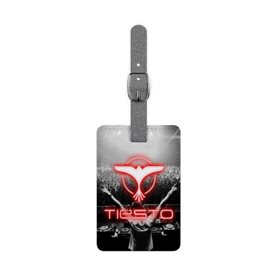 DJ Tiesto New Custom Polyester Saffiano Rectangle White Luggage Tag Card Insert