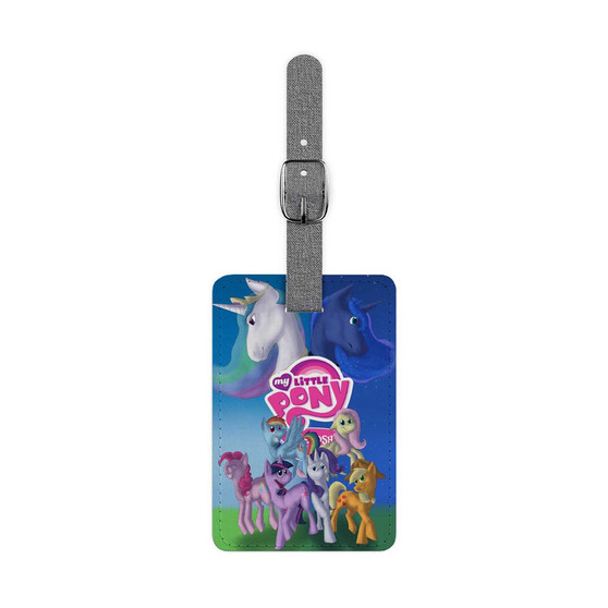My Little Pony All Characters New Custom Polyester Saffiano Rectangle White Luggage Tag Card Insert