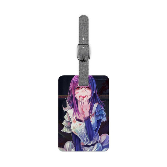 Rize Kamishiro Tokyo Ghoul Custom Polyester Saffiano Rectangle White Luggage Tag Card Insert