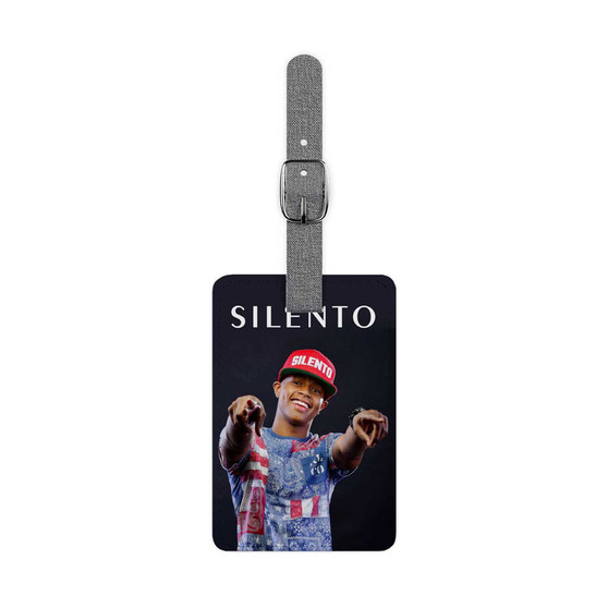 Silento Art Custom Polyester Saffiano Rectangle White Luggage Tag Card Insert