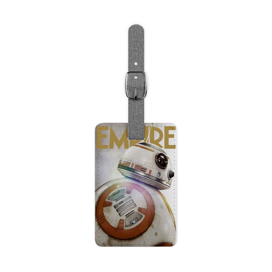 Star Wars The Force Awakens BB8 Custom Polyester Saffiano Rectangle White Luggage Tag Card Insert