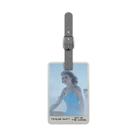 Taylor Swift Out Of The Woods Custom Polyester Saffiano Rectangle White Luggage Tag Card Insert