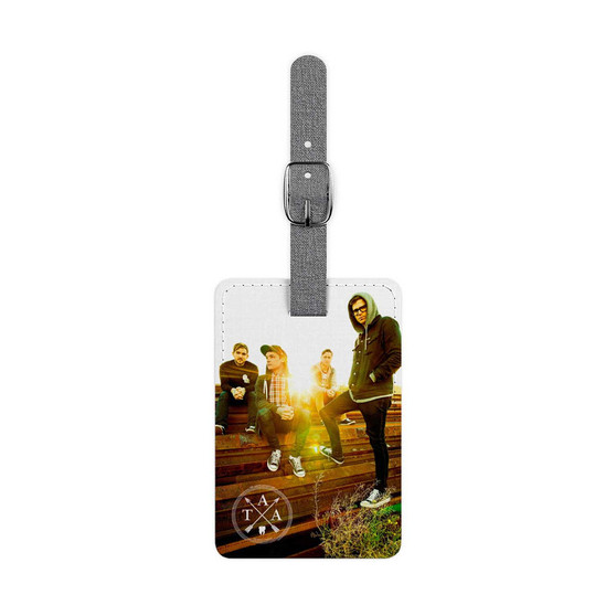 The Amity Affliction New Custom Polyester Saffiano Rectangle White Luggage Tag Card Insert