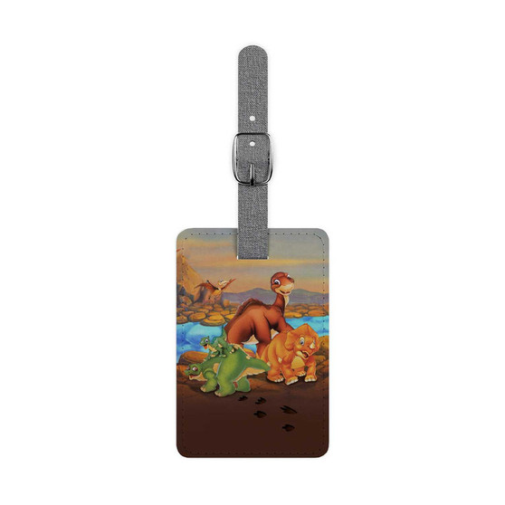 The Land Before Time Custom Polyester Saffiano Rectangle White Luggage Tag Card Insert