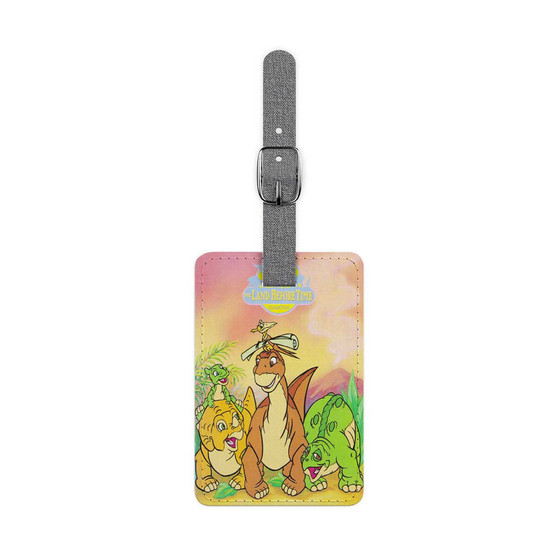 The Land Before Time Art Custom Polyester Saffiano Rectangle White Luggage Tag Card Insert