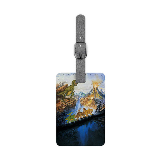 The Land Before Time Classic Custom Polyester Saffiano Rectangle White Luggage Tag Card Insert