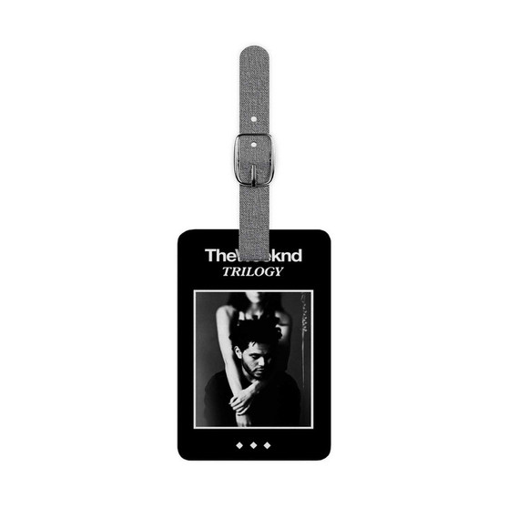 The Weeknd Trilogy Custom Polyester Saffiano Rectangle White Luggage Tag Card Insert