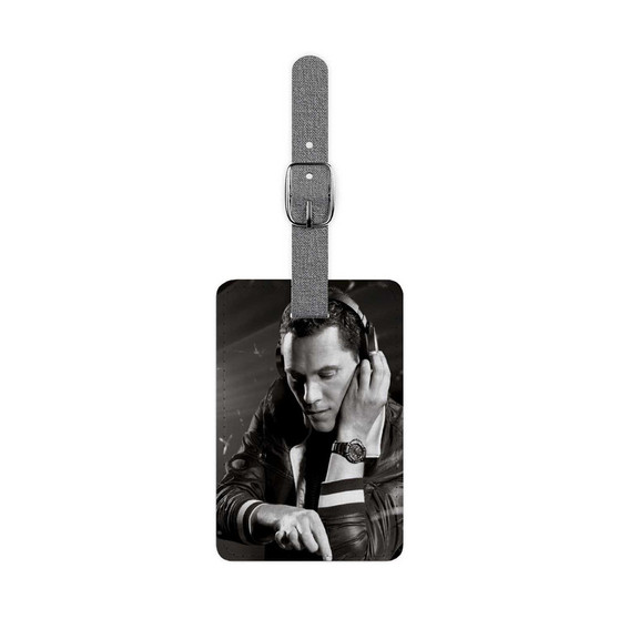 Tiesto New Custom Polyester Saffiano Rectangle White Luggage Tag Card Insert