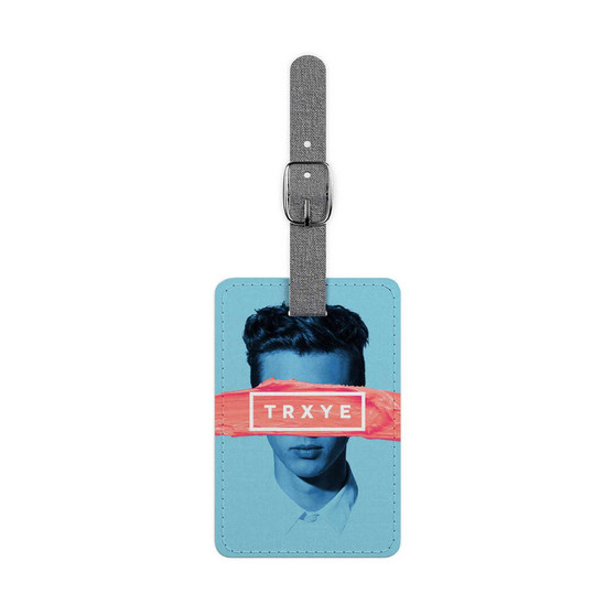 Troye Sivan Paint Face Custom Polyester Saffiano Rectangle White Luggage Tag Card Insert