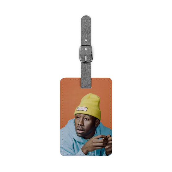 Tyler The Creator New Custom Polyester Saffiano Rectangle White Luggage Tag Card Insert