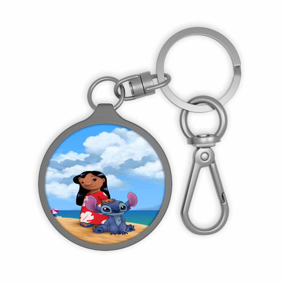 Disney Lilo and Stitch Arts Custom Keyring Tag Keychain Acrylic With TPU Cover