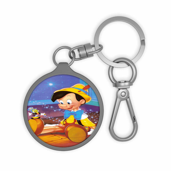 Disney Pinocchio Art Custom Keyring Tag Keychain Acrylic With TPU Cover