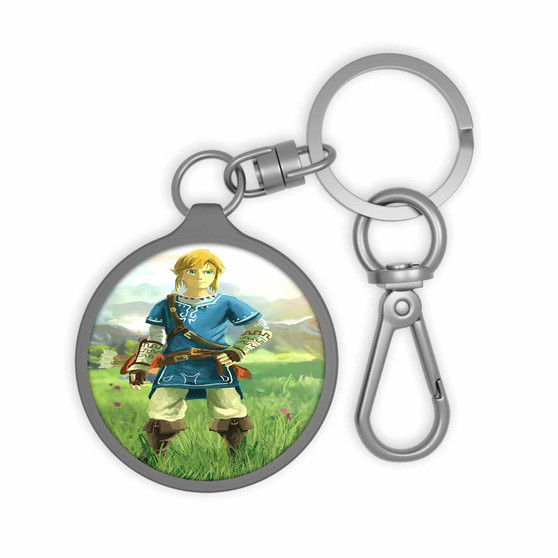 Link The Legend of Zelda Wii U New Custom Keyring Tag Keychain Acrylic With TPU Cover