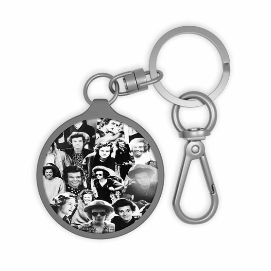 One Direction Collage Custom Keyring Tag Keychain Acrylic With TPU Cover