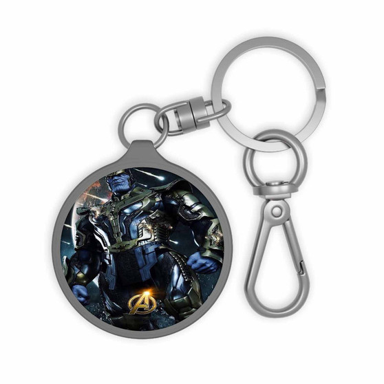 The Avengers Infinity War Thanos Custom Keyring Tag Keychain Acrylic With TPU Cover