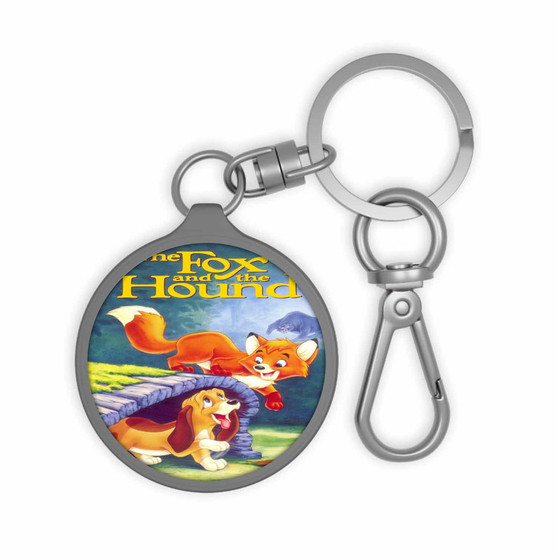 The Fox and the Hound Custom Keyring Tag Keychain Acrylic With TPU Cover
