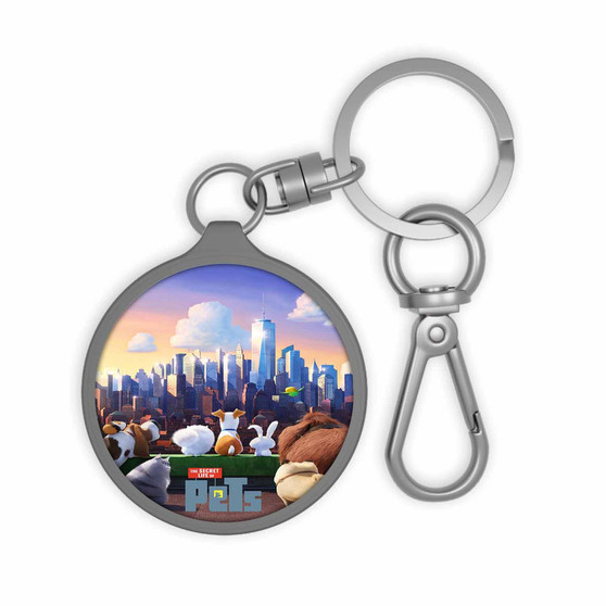 The Secret Life Of Pets New Custom Keyring Tag Keychain Acrylic With TPU Cover